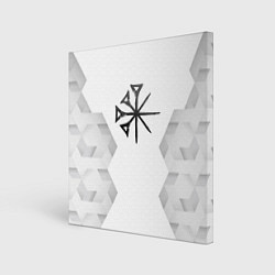 Холст квадратный Nightwish white poly, цвет: 3D-принт