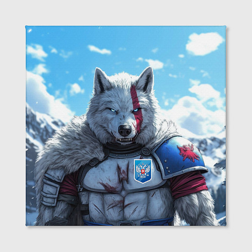 Картина квадратная Волк русский / 3D-принт – фото 2