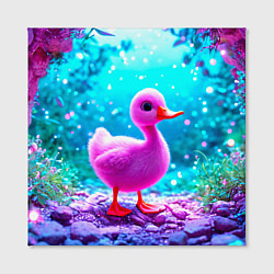 Холст квадратный Утеночек, цвет: 3D-принт — фото 2