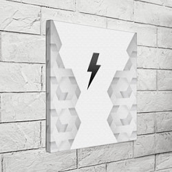 Холст квадратный AC DC white poly, цвет: 3D-принт — фото 2