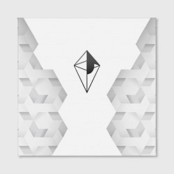 Холст квадратный No Mans Sky white poly, цвет: 3D-принт — фото 2