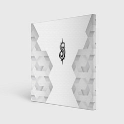 Холст квадратный Slipknot white poly, цвет: 3D-принт