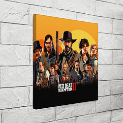 Холст квадратный Red Dead Redemption 2, цвет: 3D-принт — фото 2