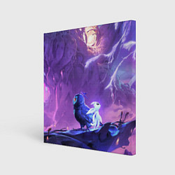 Холст квадратный Ori and the Will of the Wisps, цвет: 3D-принт
