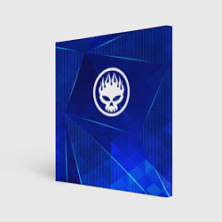 Холст квадратный The Offspring blue poly, цвет: 3D-принт