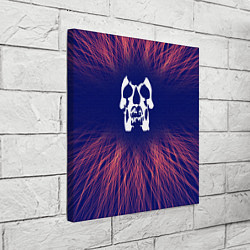 Холст квадратный Deftones red energy, цвет: 3D-принт — фото 2