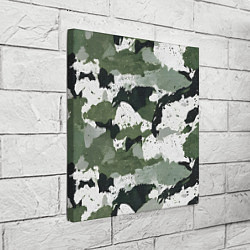 Холст квадратный Текстурный камуфляж, цвет: 3D-принт — фото 2