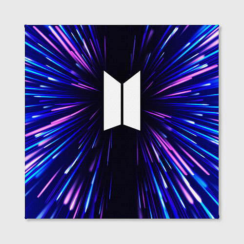 Картина квадратная BTS neon energy / 3D-принт – фото 2