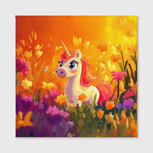 Картина квадратная Милая енинорожка / 3D-принт – фото 2