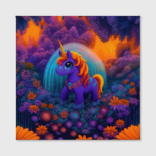 Картина квадратная Сказочный единорог / 3D-принт – фото 2