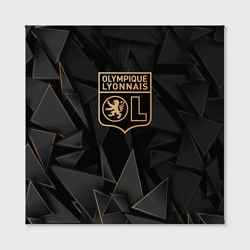 Картина квадратная Lyon golden poly / 3D-принт – фото 2