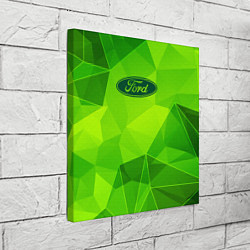 Холст квадратный Ford green poly, цвет: 3D-принт — фото 2