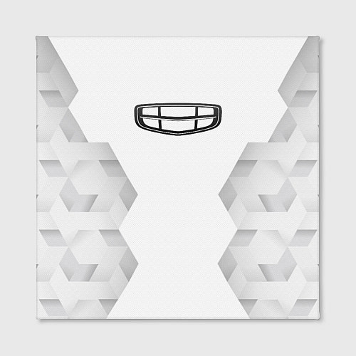 Картина квадратная Geely white poly / 3D-принт – фото 2