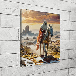 Холст квадратный В пустыне на коне, цвет: 3D-принт — фото 2