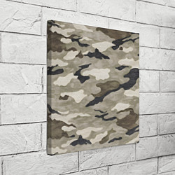 Холст квадратный Песочный камуфляж, цвет: 3D-принт — фото 2