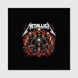 Холст квадратный Metallica forever - thrash metal, цвет: 3D-принт — фото 2