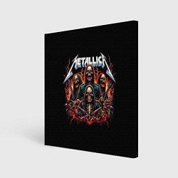 Холст квадратный Metallica forever - thrash metal, цвет: 3D-принт