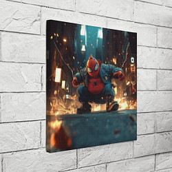 Холст квадратный Толстый человек-паук, цвет: 3D-принт — фото 2