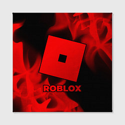 Холст квадратный Roblox - red gradient, цвет: 3D-принт — фото 2