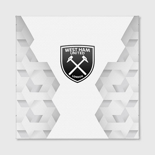 Картина квадратная West Ham white poly / 3D-принт – фото 2