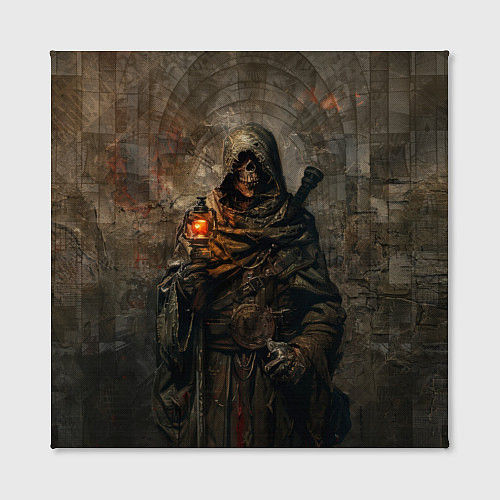 Картина квадратная Бродячий воин-скелет / 3D-принт – фото 2