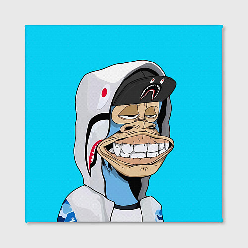 Картина квадратная NFT ape in the hood / 3D-принт – фото 2