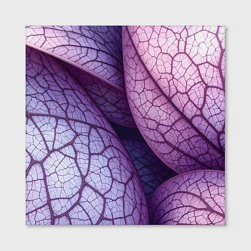 Картина квадратная Прожилки экзотического растения / 3D-принт – фото 2