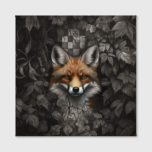 Картина квадратная Внимательный лис / 3D-принт – фото 2