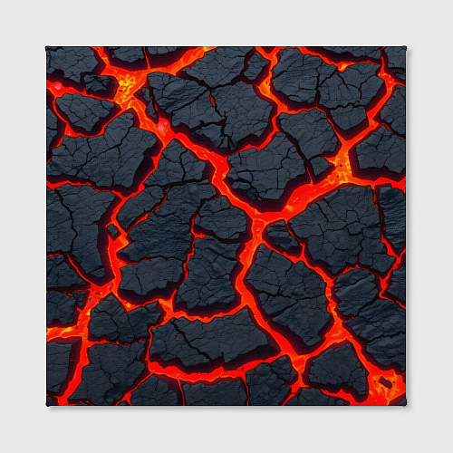 Картина квадратная Текущая в породе лава / 3D-принт – фото 2