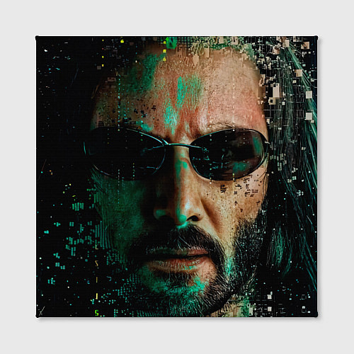 Картина квадратная Matrix - Keanu Reeves / 3D-принт – фото 2