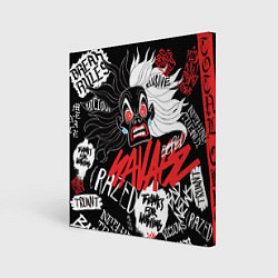 Холст квадратный Круэлла - big pictures, цвет: 3D-принт