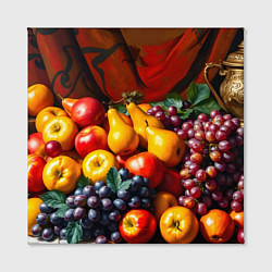 Холст квадратный Фруктовый натюрморт, цвет: 3D-принт — фото 2