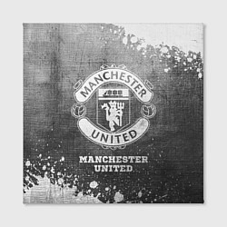 Холст квадратный Manchester United - grey gradient, цвет: 3D-принт — фото 2