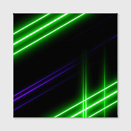 Картина квадратная Green pink purple line / 3D-принт – фото 2