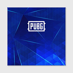 Холст квадратный PUBG blue poly, цвет: 3D-принт — фото 2