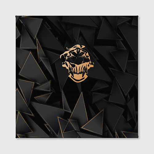 Картина квадратная Goblin Slayer golden poly / 3D-принт – фото 2