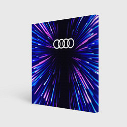 Холст квадратный Audi neon energy, цвет: 3D-принт