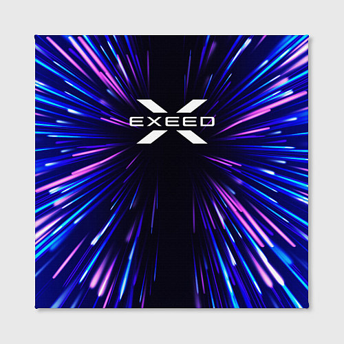 Картина квадратная Exeed neon energy / 3D-принт – фото 2