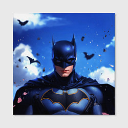 Холст квадратный Бэтмен синее небо, цвет: 3D-принт — фото 2