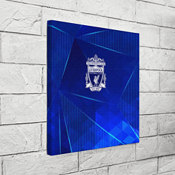 Холст квадратный Liverpool blue poly, цвет: 3D-принт — фото 2