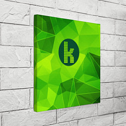 Холст квадратный The Killers green poly, цвет: 3D-принт — фото 2