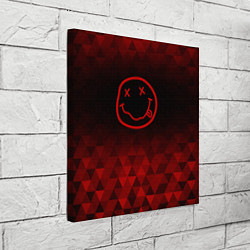 Холст квадратный Nirvana red poly, цвет: 3D-принт — фото 2