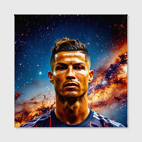 Картина квадратная Криштиану Роналду в космосе / 3D-принт – фото 2