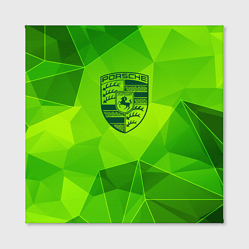 Картина квадратная Porsche green poly / 3D-принт – фото 2