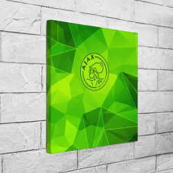 Холст квадратный Ajax green poly, цвет: 3D-принт — фото 2