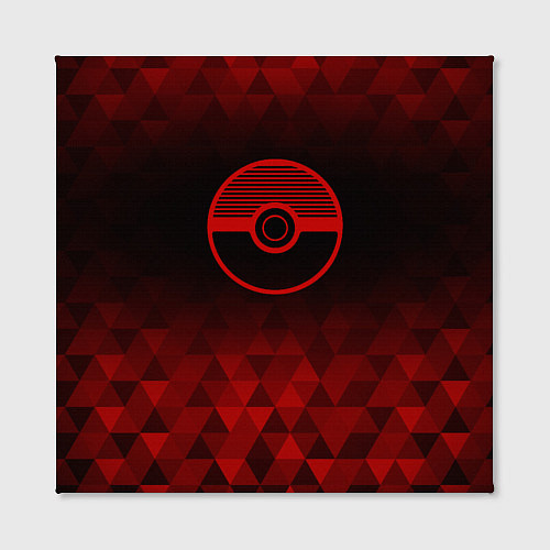 Картина квадратная Pokemon red poly / 3D-принт – фото 2