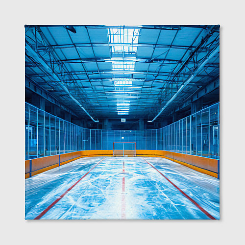 Картина квадратная Хоккейная коробка / 3D-принт – фото 2