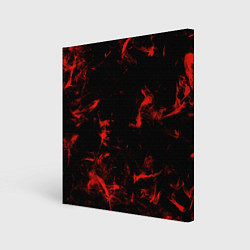 Картина квадратная Color red black
