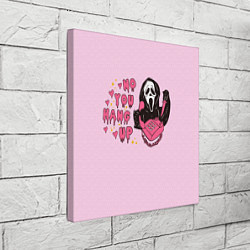 Холст квадратный Крик по телефону, цвет: 3D-принт — фото 2