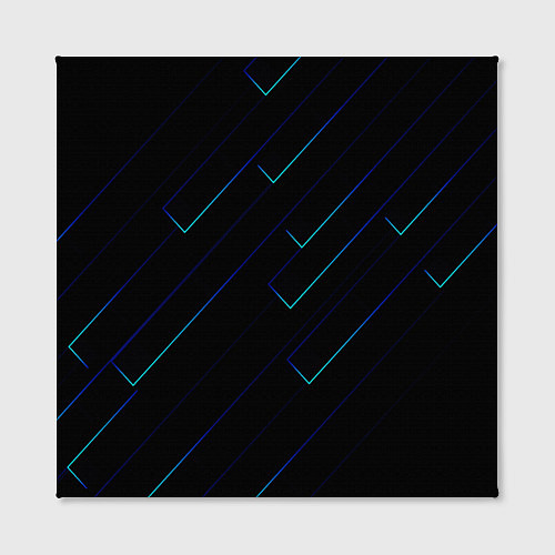Картина квадратная Color blue black / 3D-принт – фото 2